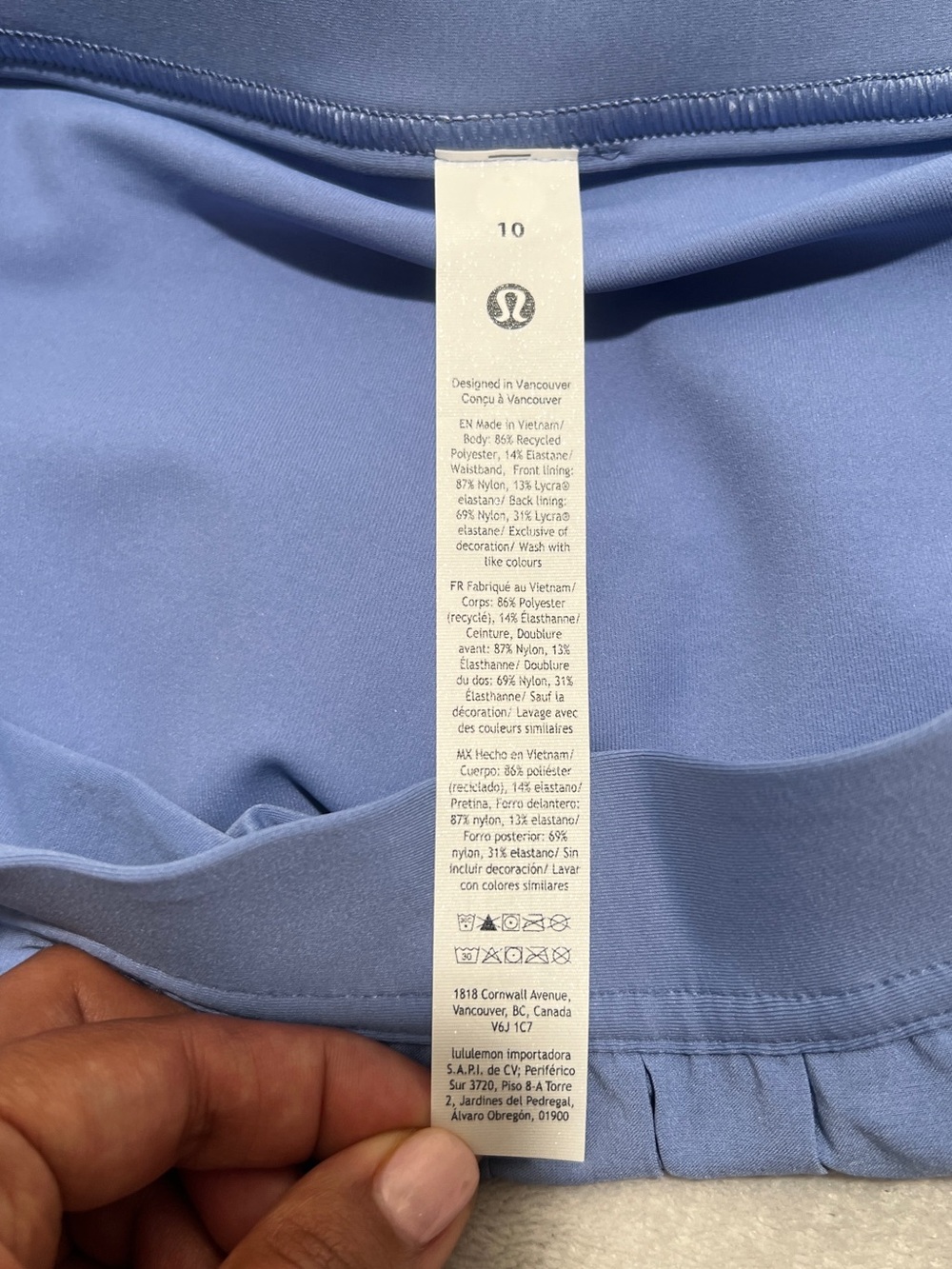 NWT!! Lululemon High-Rise Pleated Tennis Skirt Color Prep Blue. Size 10!! - Picture 13 of 16
